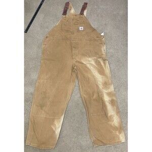CARHARTT R01 DUCK BIB DUNGAREES OVERALLS DOUBLE KNEE W48 X 30L 3XL AUTHENTIC